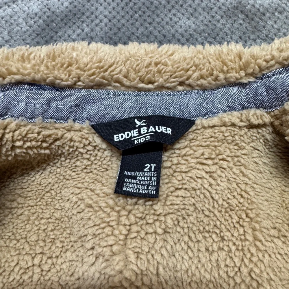 Eddie Bauer Kids 2T Corduroy Sherpa Lined Jacket Mustard Yellow EBY24964